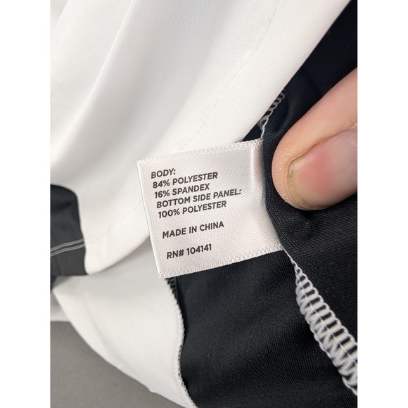 Lady Hagen Golf Polo Shirt Womens Size S Short Sleeve White Black Blue Athletic - Picture 5 of 6